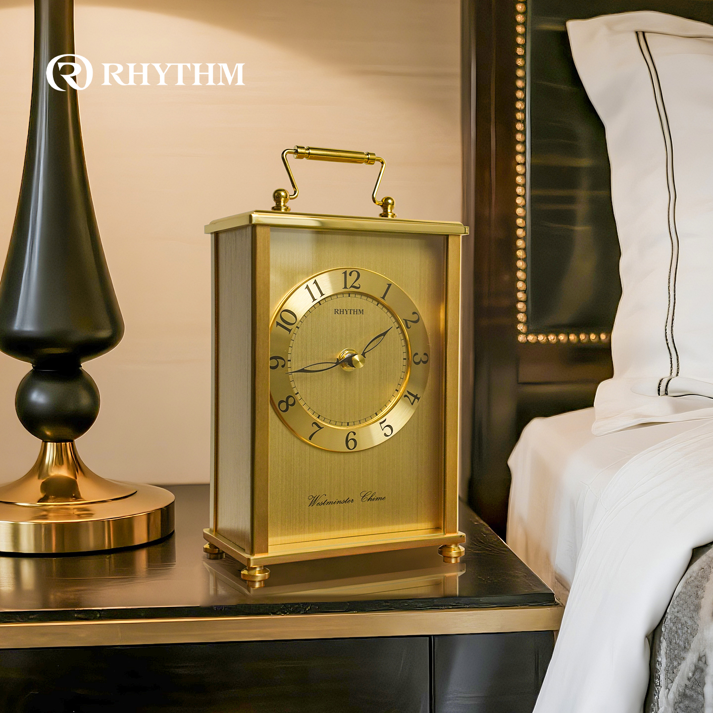 丽声2025新款金属拉丝座钟