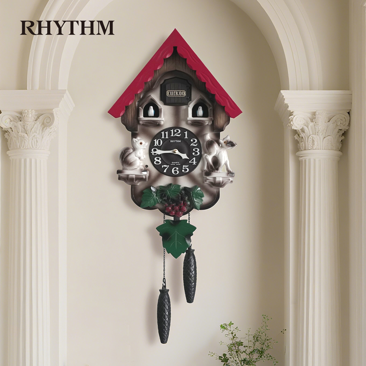 丽声田园风进口石英静音免打孔