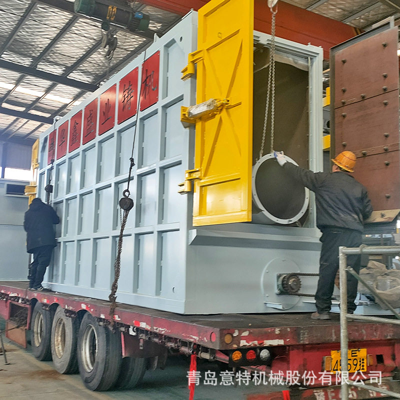 悬链抛丸机 吊挂式喷砂清理机可清理轮毂铸铁件 汽配件打砂清砂机