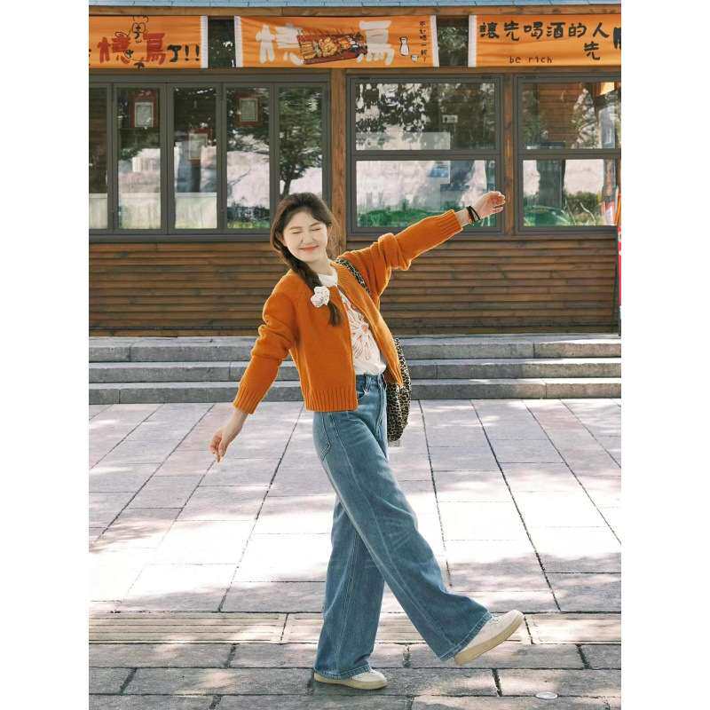 深秋初冬季女装搭配一整套时尚韩系减龄高级感小香风毛衣两件套装