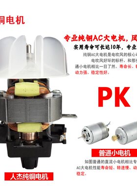 人杰电吹风RJ826大功率冷热风2200W家用发廊发型师恒温静音吹风机