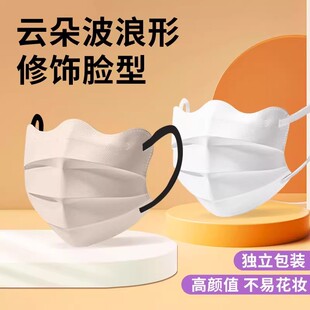 一次性口罩女高颜值新款日常用薄款夏天独立包装蝶形口罩亲肤透气