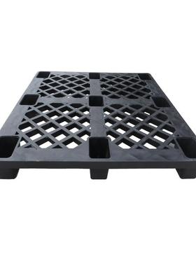 黑色一次性塑料托盘网格九脚货柜地台板耐摔塑胶规格齐全塑料托盘
