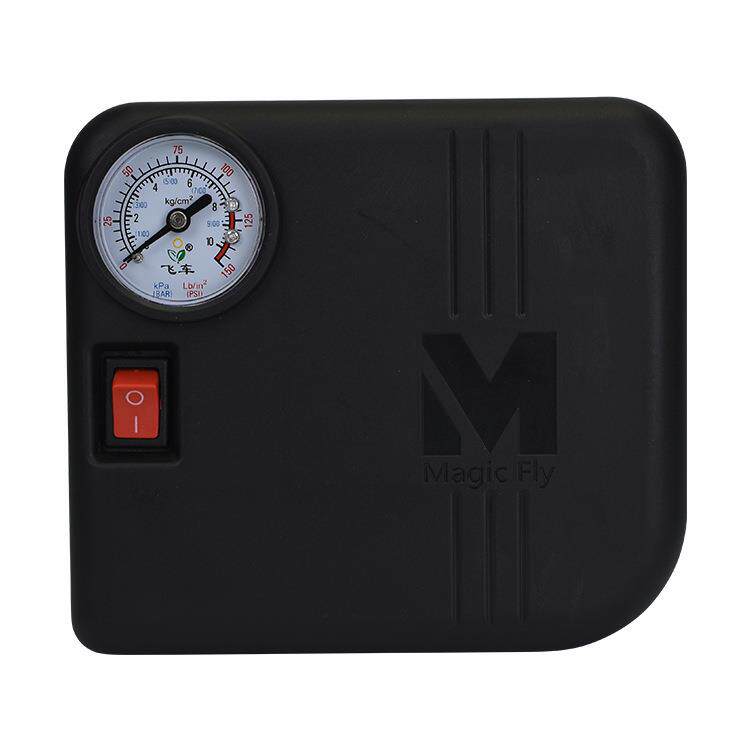 通用DC12V便携式电动打气泵迷你方形汽车充气泵