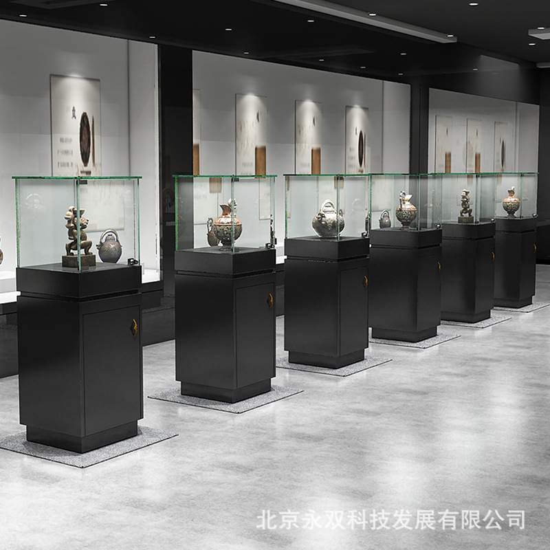 木制烤漆产品展示柜珠宝柜模型展厅样品玻璃柜台博物馆文物展览柜