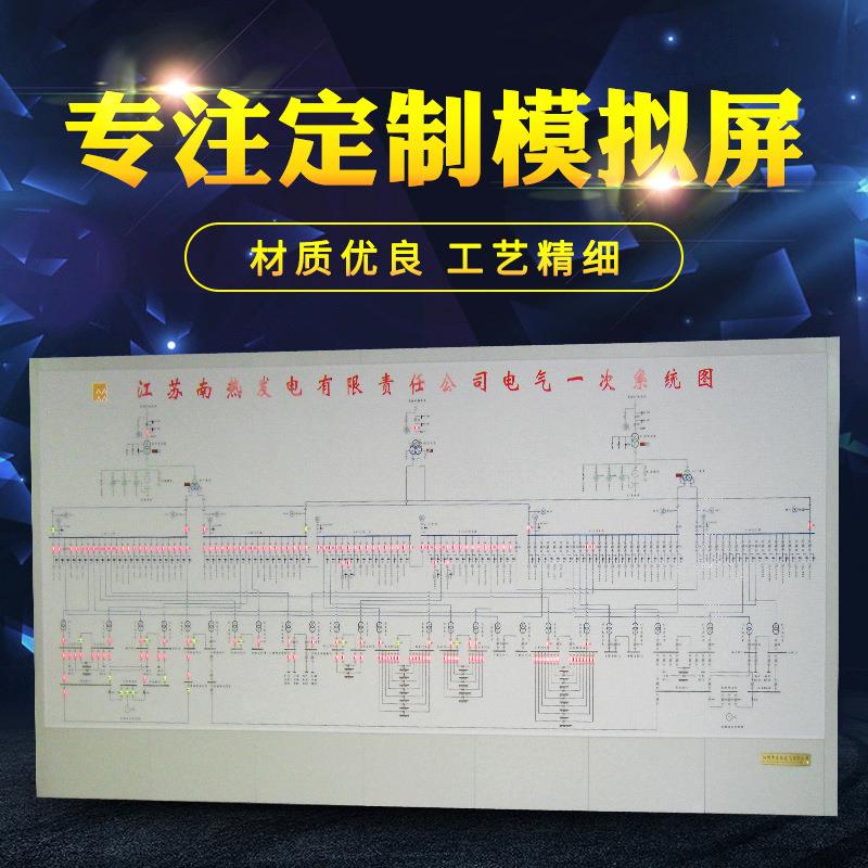 变电所电力灯光模拟器调度控制中心模拟屏工艺流程图板系统模拟盘