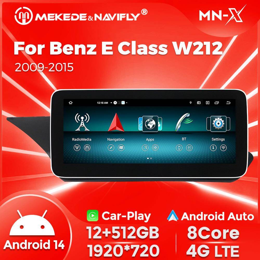 MNX适用奔驰E级W212E200E260W207安卓系统车载中控屏幕导航屏