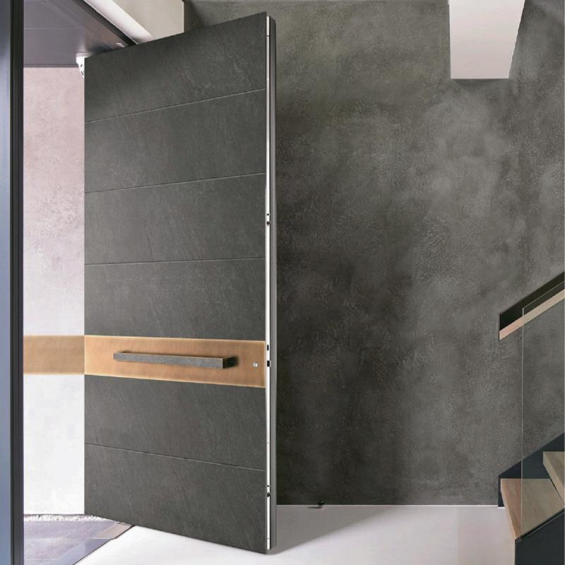 铸铝别墅转轴门别墅户外大门转轴铸铝大门装甲门不锈钢枢轴门