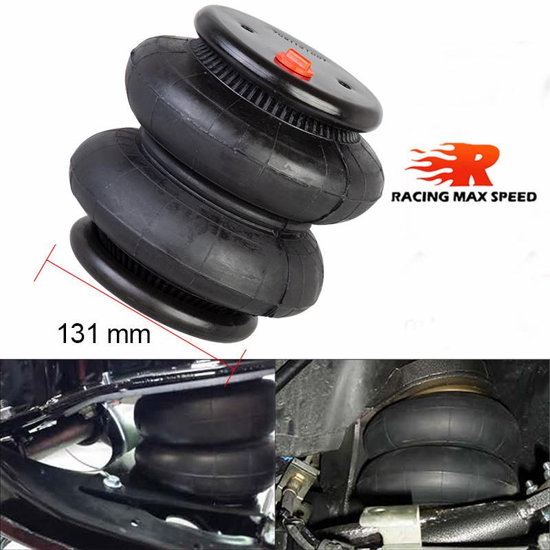 改装空气悬挂131mm卡车避震橡胶气囊单端口1/2“npt2E7X7