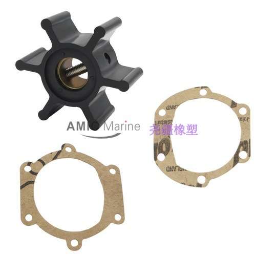 适用强森 Johnson 船用发动机海水冷却泵橡胶柔性叶轮 09-1026B