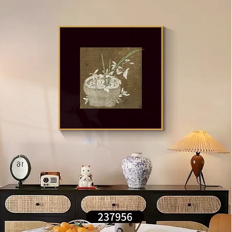 速发复古艺术客厅墙面装饰画法式卧室书房摆台画方形壁画玄关挂图片