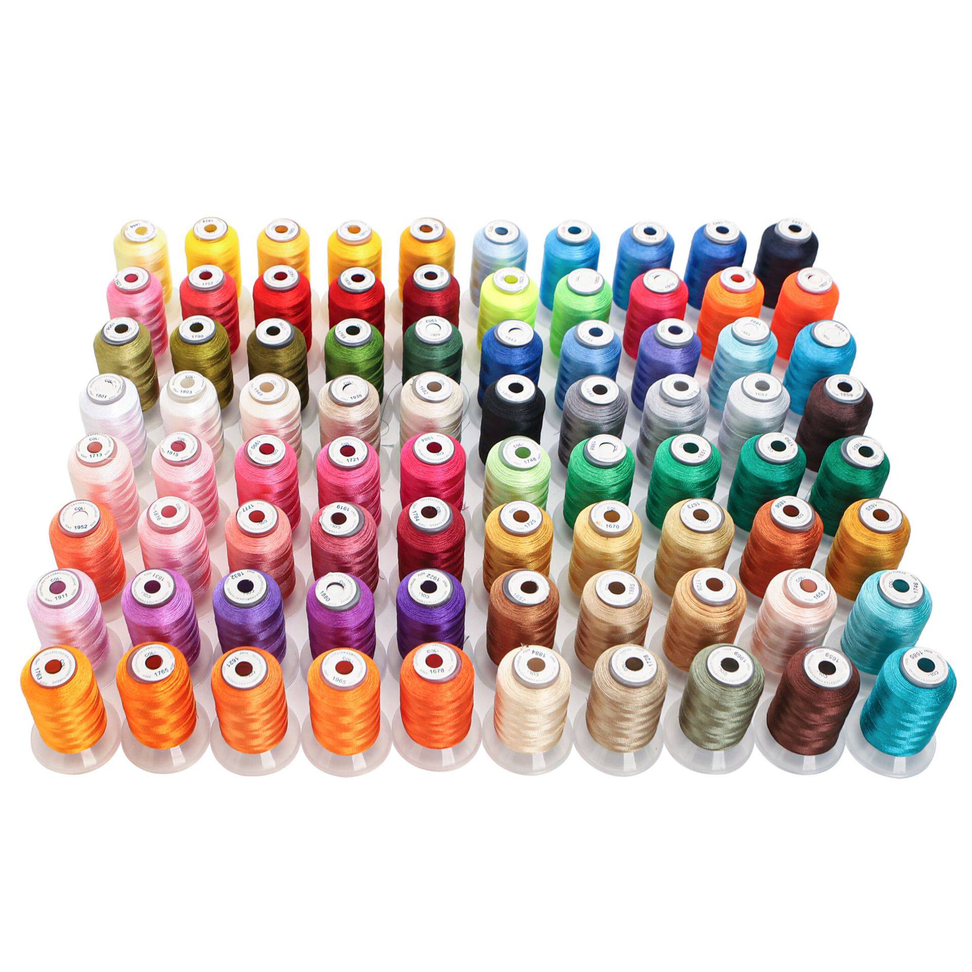 80色套装120D高强涤纶绣花线500米PolyesterEmbroideryThread