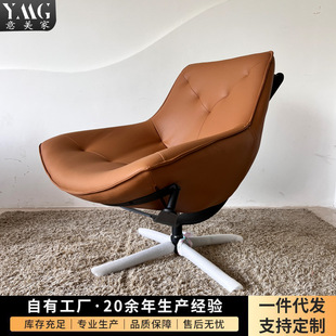 意美家单人沙发客厅小户型北欧极简创意阳台旋转休闲椅子479B