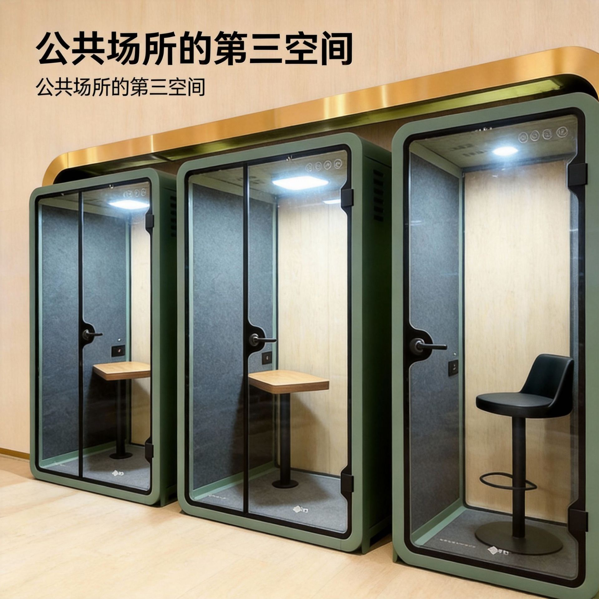 AI面试降噪隔音静音舱