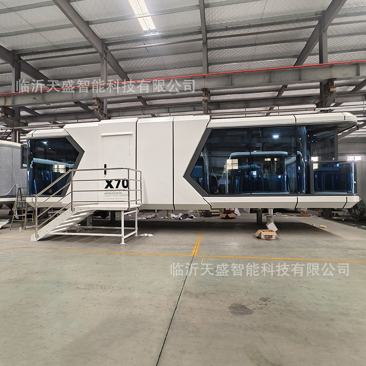 X70可移动景观房 拖车营地房车度假屋酒店轻钢别墅太空舱民宿厂家
