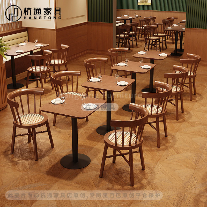 法式西餐厅桌椅组合咖啡厅小酒馆清吧订置桌椅茶餐厅音乐餐吧桌椅