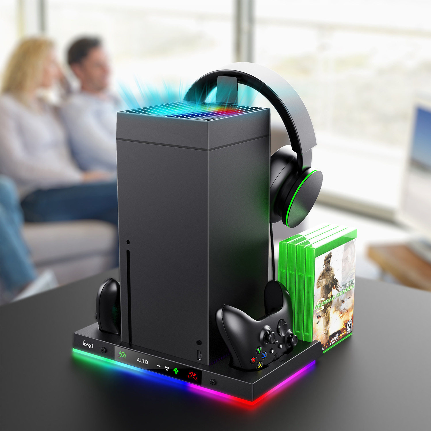 ipega xbox series X主机智能温控风扇xsx多功能支架PG-XBX024S图片