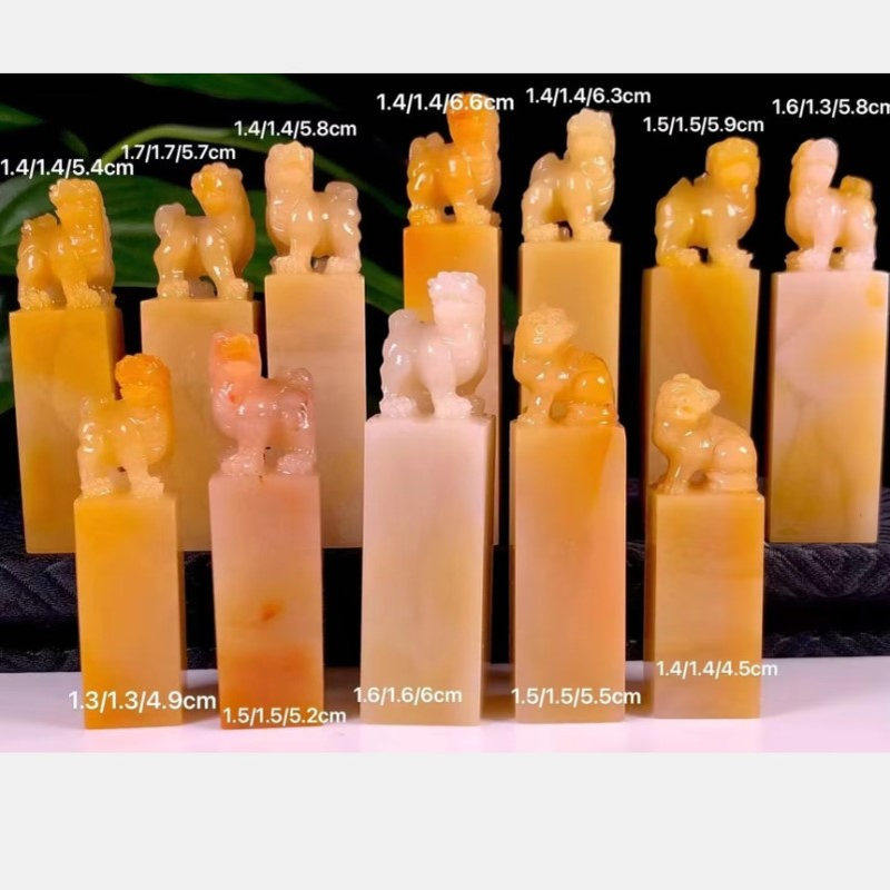 寿山石12方结晶北部田黄