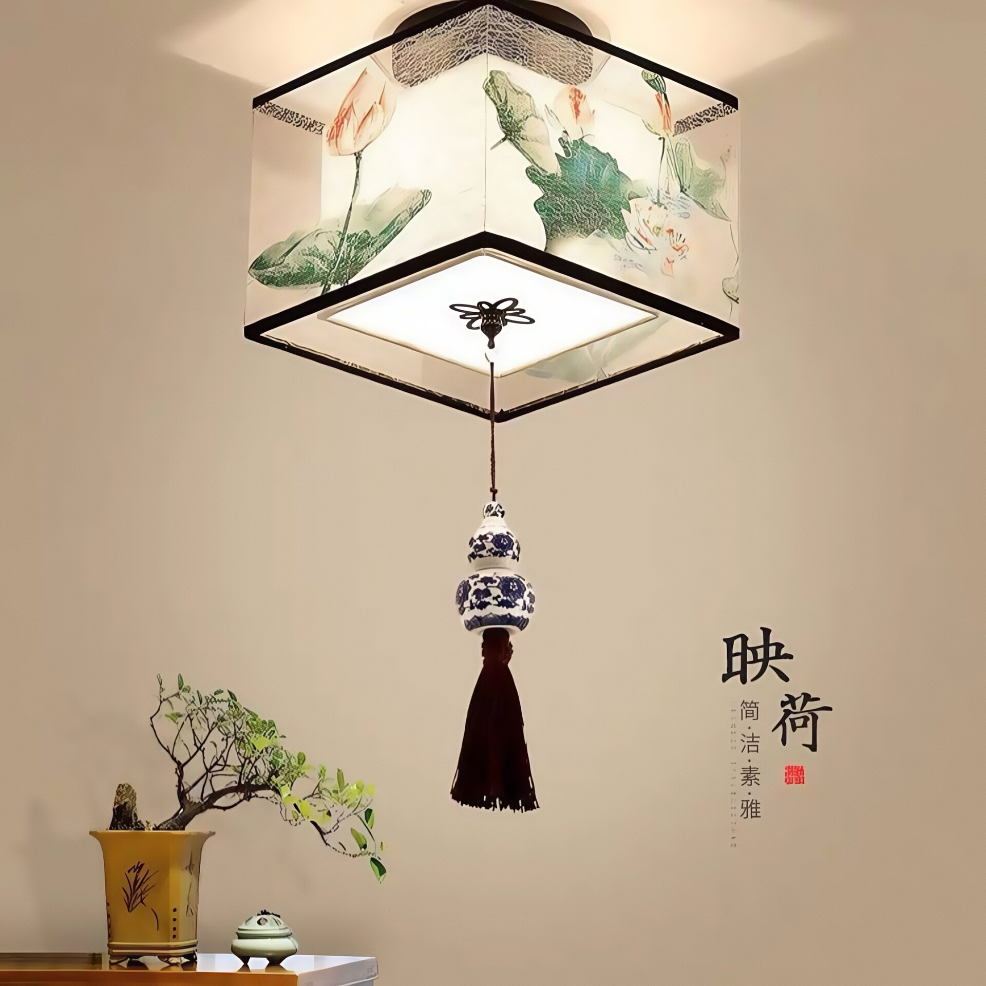 走道灯新中式吸顶灯走廊灯创意灯玄关LED灯具现代简约阳台灯