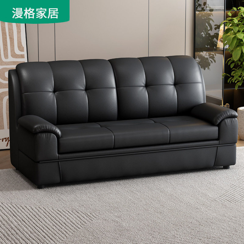 DY909A折叠沙发床一体两用多功能储物真皮梳化床香港小户型客厅双