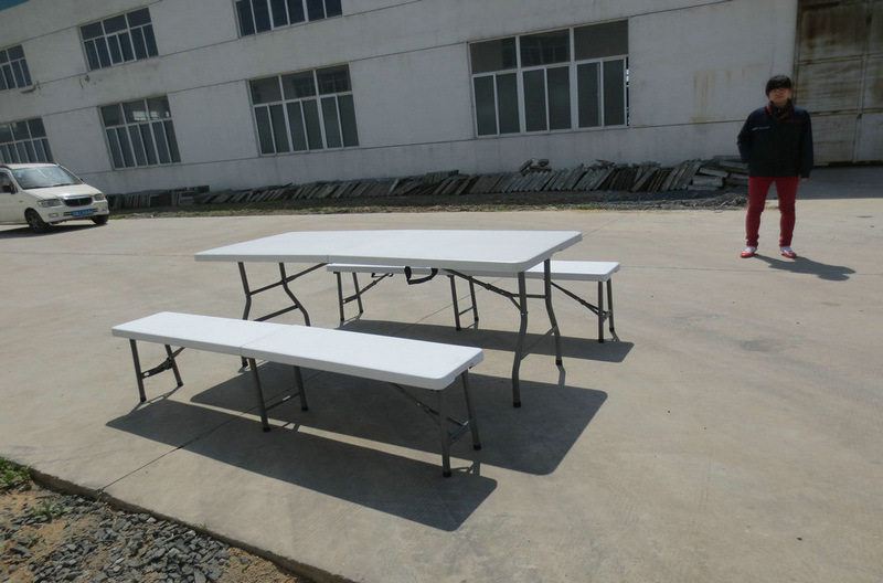 塑料培训凳长方形凳面白色聚乙烯折叠凳吹塑塑料凳