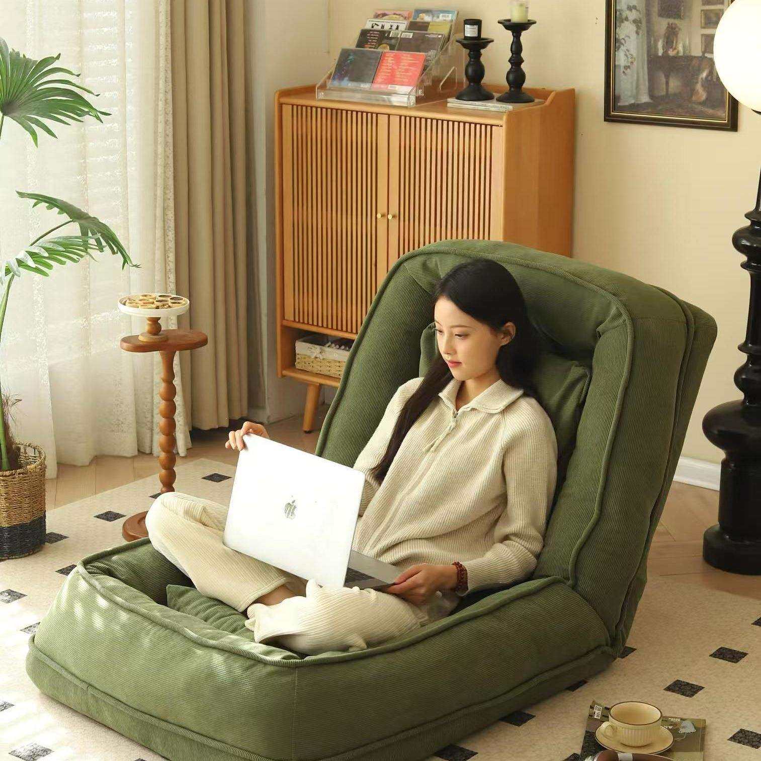 人类狗窝懒人沙发可睡可躺网红榻榻米折叠阳台卧室小沙发单人沙发