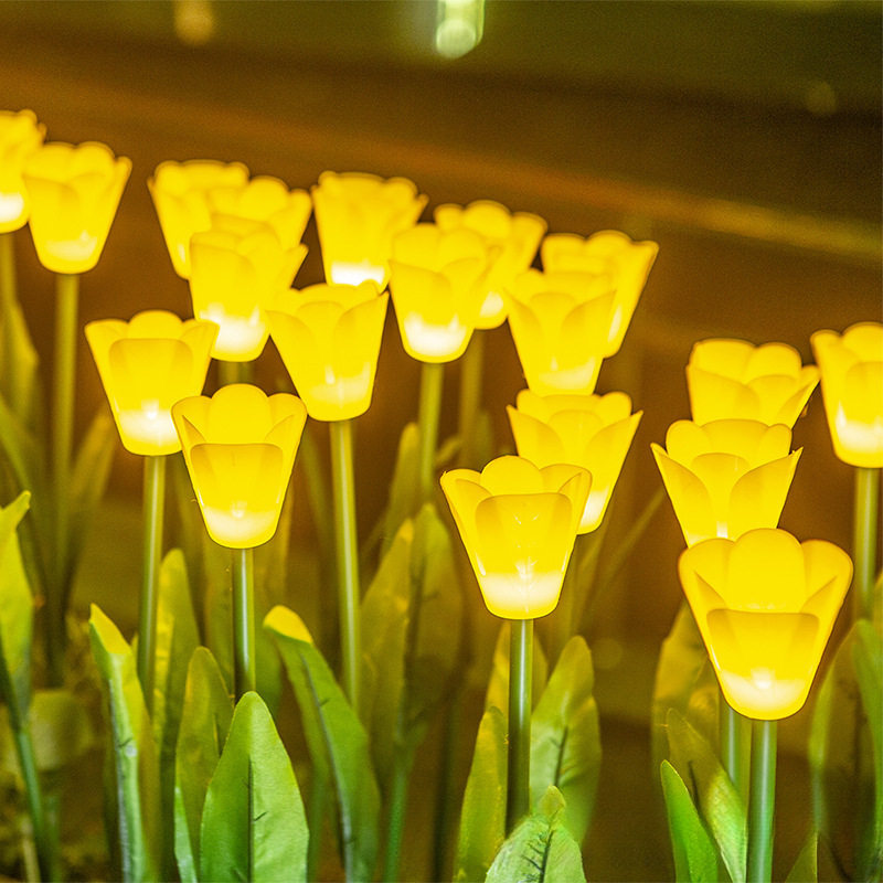 LED仿真郁金香花束小夜灯