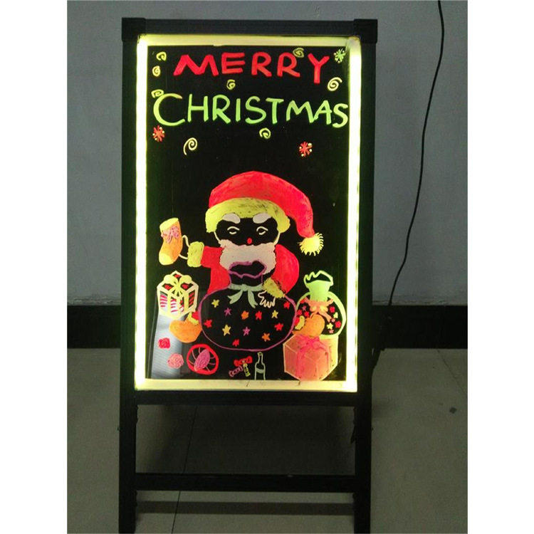 圣诞款Marry christmas LED 手写荧光板 LED灯条发光一体式