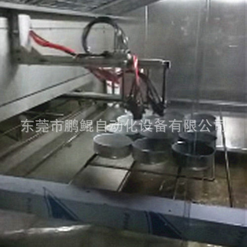 东莞工厂直供锅具8枪双轴在线往复式喷漆设备 锅具往复机厂家直销