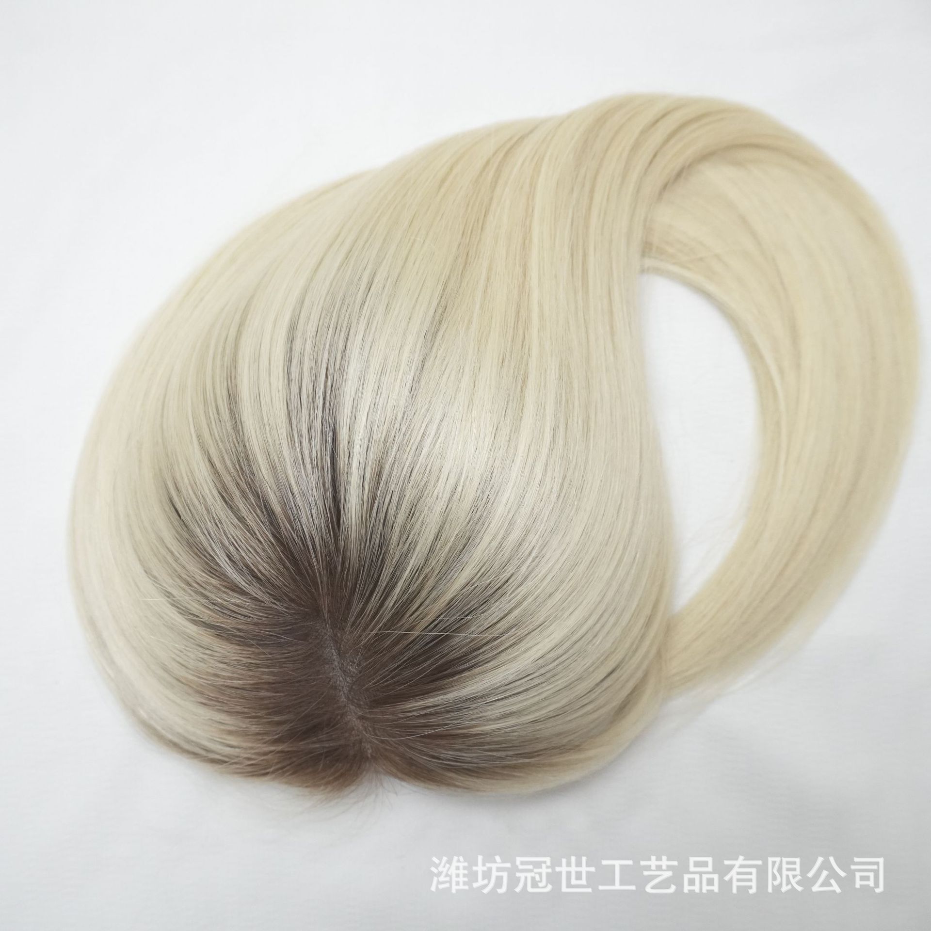 3号网5x5英寸过渡色头顶补发遮盖白发全手织100%真人发女士发块