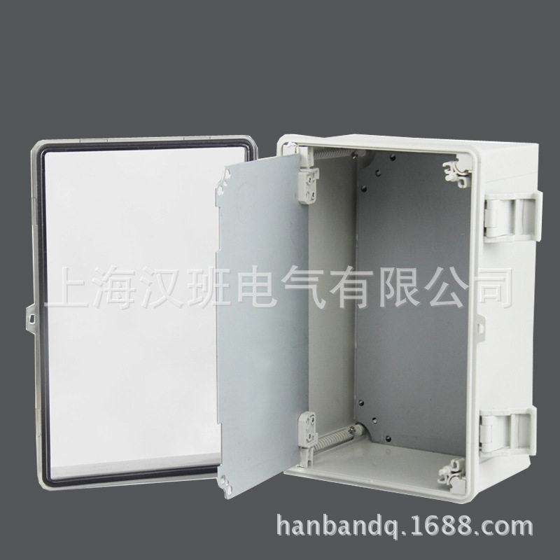 室外防水接线箱500*400*200透明盖带中门防水箱挂墙式电源箱