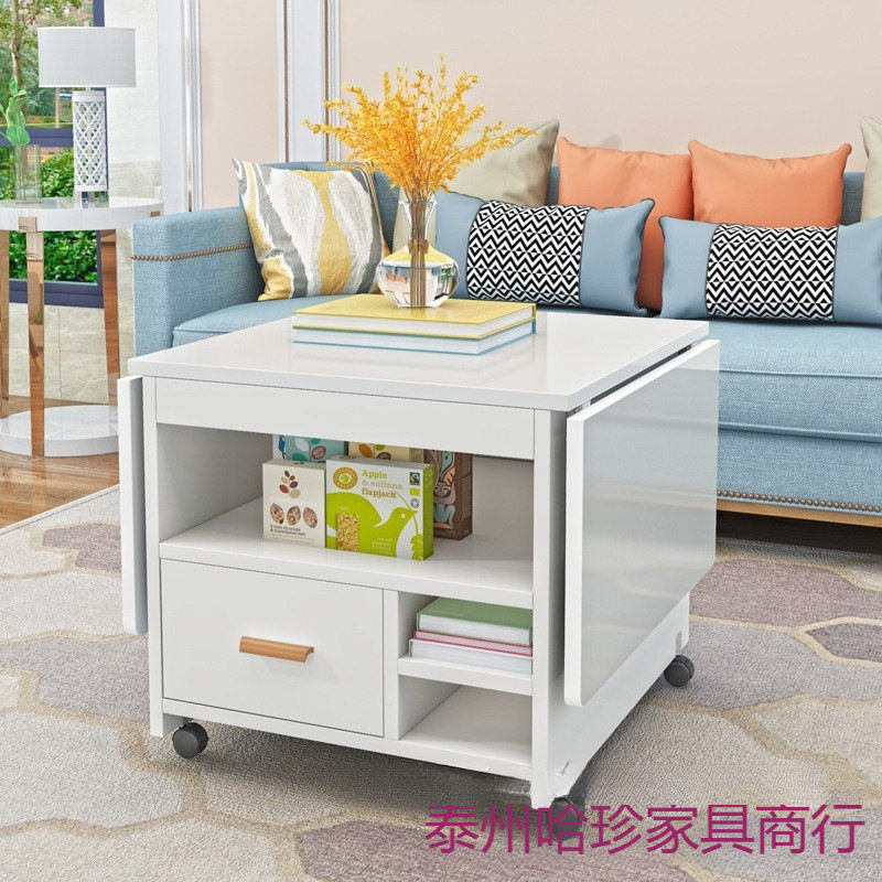 折叠茶几餐桌两用多功能小户型家用伸缩升降简约可移动茶几桌租房