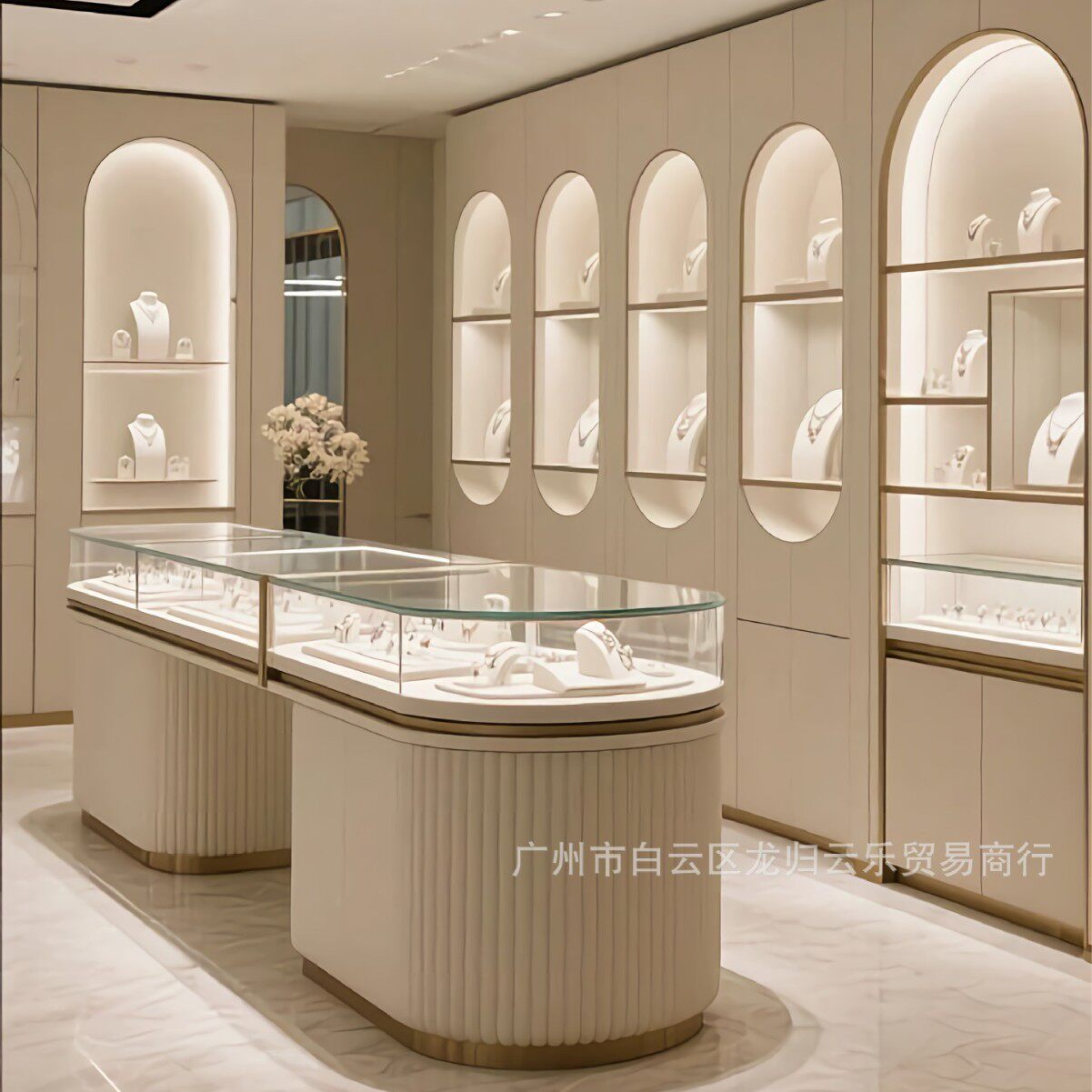 珠宝饰品展柜玻璃木质烤漆饰品精品柜