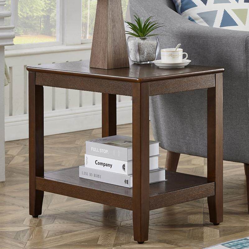 沙发边几茶几客厅边角柜简约小长桌子实木家用方几美式收纳床头桌