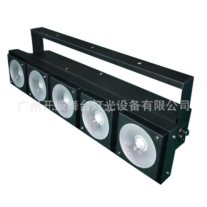 直销LED5头矩阵灯舞台婚庆酒吧剧院染色灯暖白三合一跑马流水灯