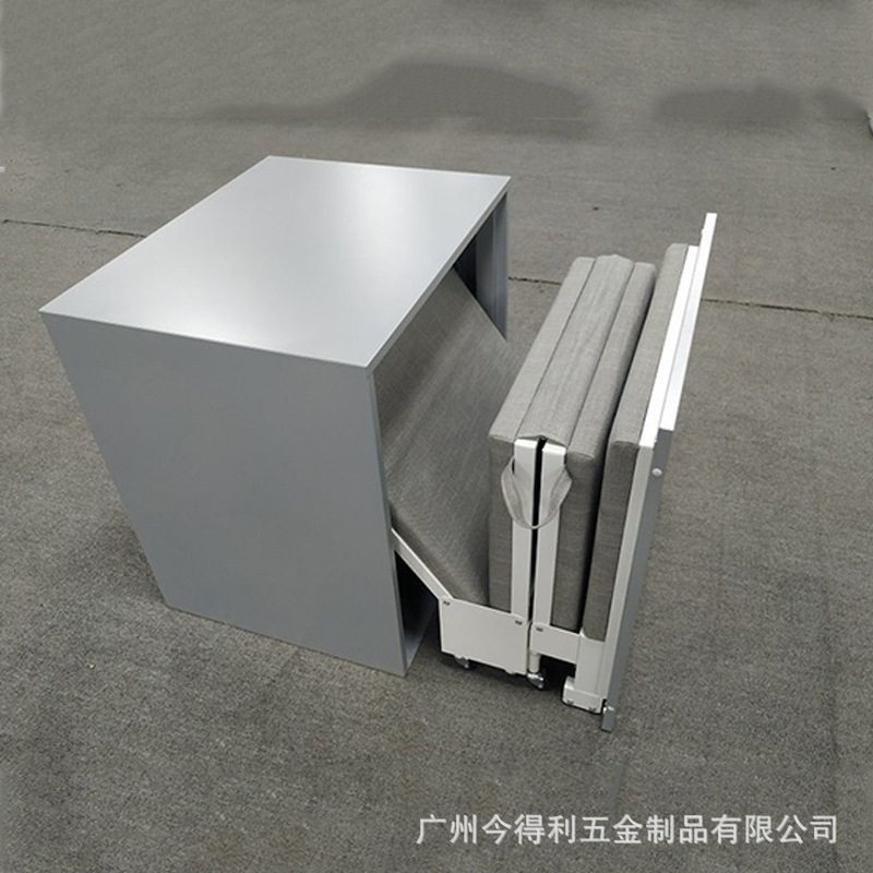 气动折叠床 气动杆午休床 可收缩折叠床 家具床 午休床伸缩气动床