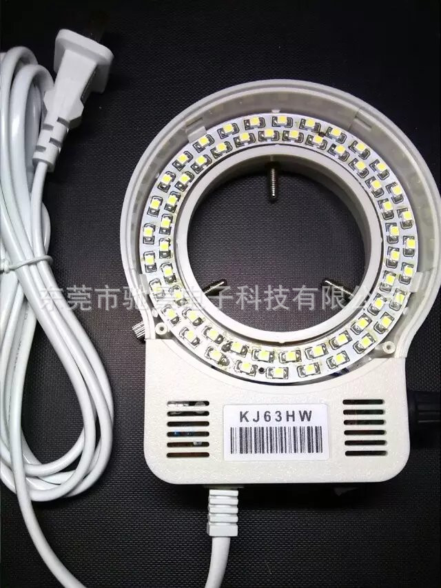 直角拼接磨砂罩贴片灯可调体视显微镜环形光源LED单筒工业相机灯