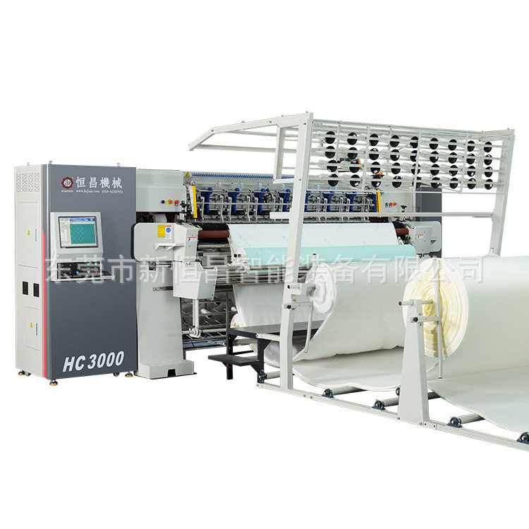 恒昌HC3000电脑无梭式多针绗缝机缝制床垫、床上用品机械设备
