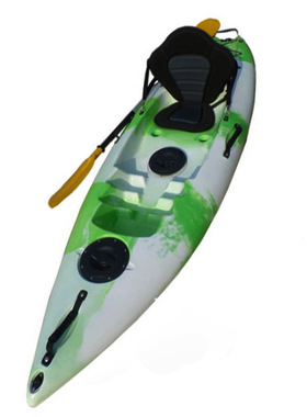 承重120KG单人皮划艇开放式单人钓鱼艇静水艇独木船塑料船冲锋舟