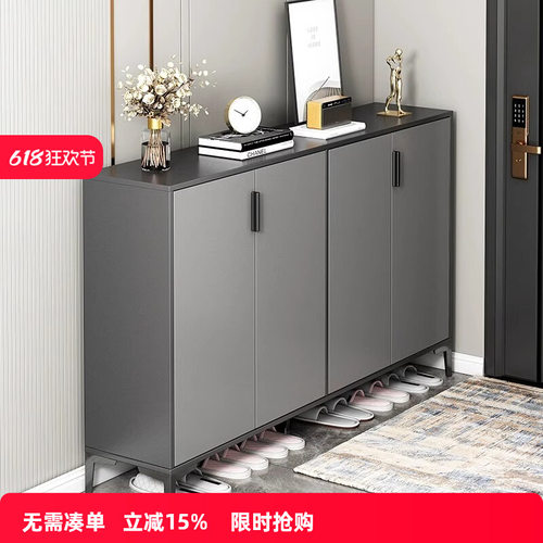 鞋柜家用门口新款2025入户室内玄关柜一体储物柜楼道多层tω