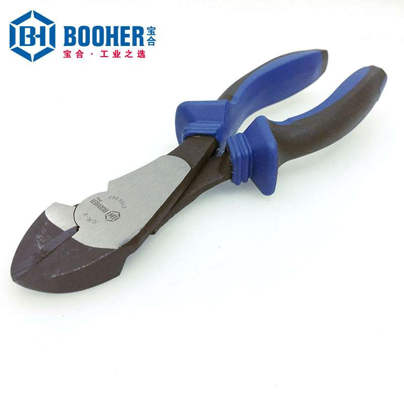 Booher宝合手动工具 双色CrV大头斜嘴钳BH2105307 7