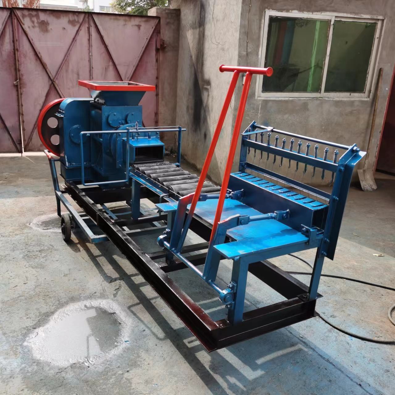 东越生产半自动粘土连锁砖机实心红土砖机真空挤砖瓦机黏土挤出机