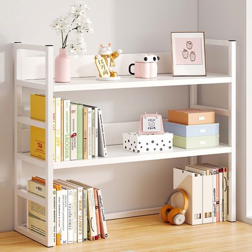 桌面书架桌上置物架学生家用书桌收纳架简易多层小架子工位储物架