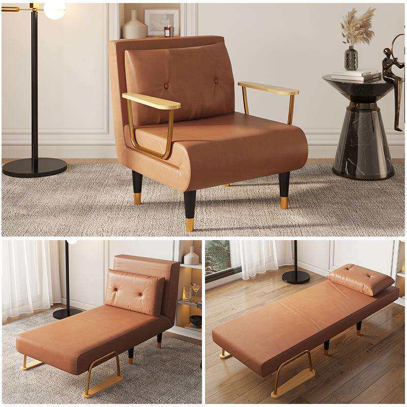 申亚折叠沙发床两用单双人小型北欧沙发椅午睡折叠床科技布多功能