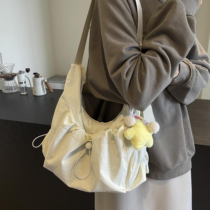 303NUL ins潮流休闲大容量托特包女新款时尚百搭尼龙帆布斜挎包