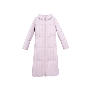 【撤柜清仓】她翼时尚收腰长款羽绒服连帽外套轻奢YE4245333646