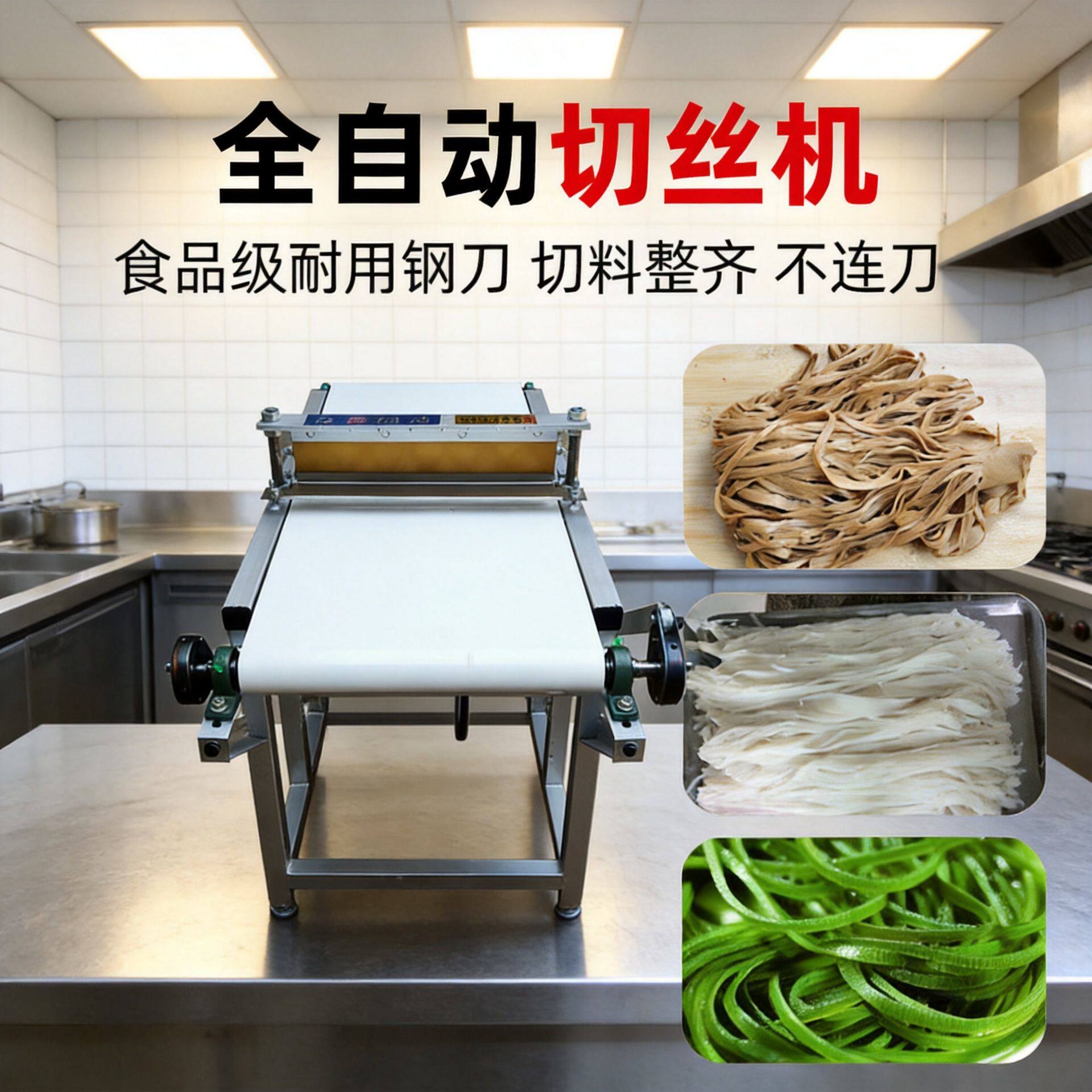 商用豆腐皮切丝机 千张干豆腐 河粉海带不锈钢豆腐干切丝