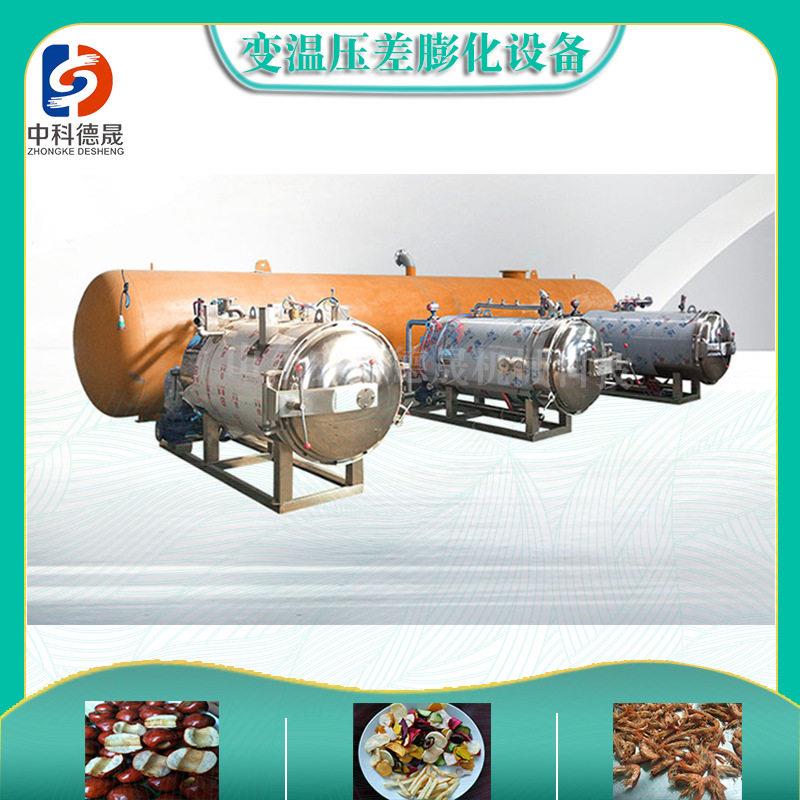 新疆大枣无添加压差膨化设备加工定制鲜灰枣非油炸酥脆食品闪蒸机