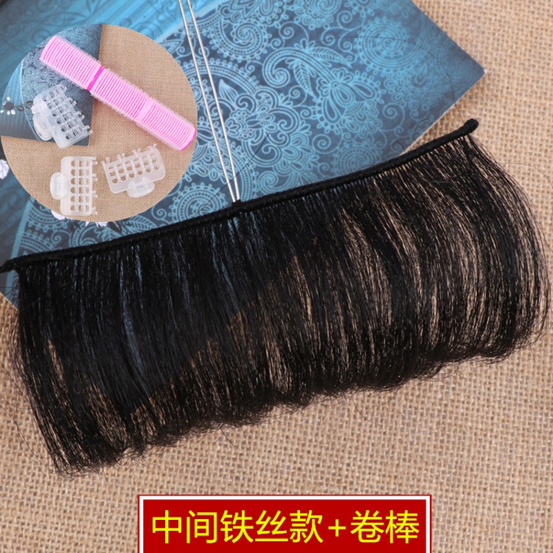 戏曲古装头饰假发越剧黄梅戏戏剧用品花旦小旦头套真发刘海齐眉穗