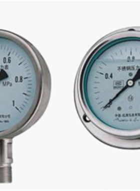 Y-60B-F,Y-60B-FZ,Y-63B-F,Y-63B-FZ不锈钢压力表 防腐型压力表